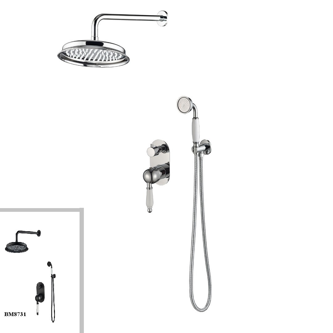 Серия Marbella  система душевая встраиваемая BM8732 + смеситель для  раковины BM8729
