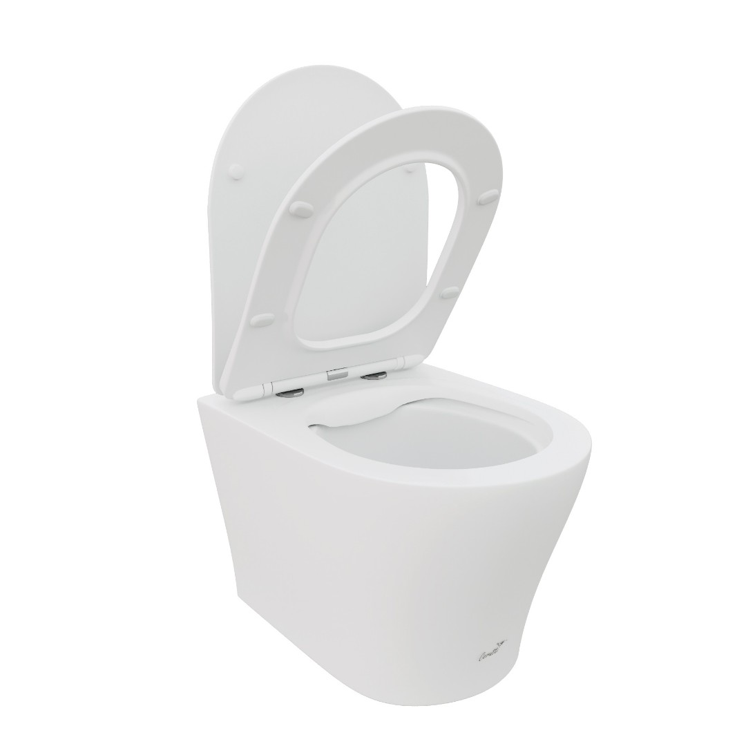 Унитаз подвесной Cerutti SPA ADIGE Aria MW CT9245 белый матовый безободковый