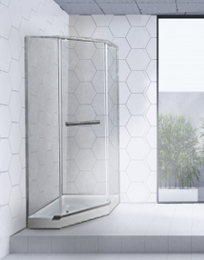 Душевое ограждение CeruttiSPA Chika ZP91T, 90x90 см, без поддона