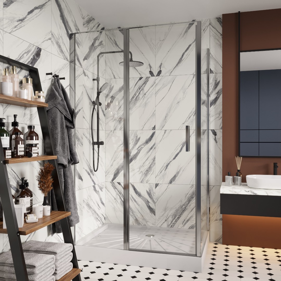 Душевое ограждение Ceruttispa Victoria120, 90х120 см, без поддона