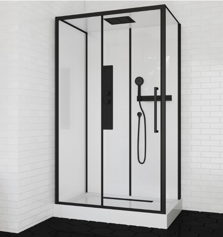 Душевая кабина CeruttiSpa OMI120, тропический душ, закрытая, 120х80х210