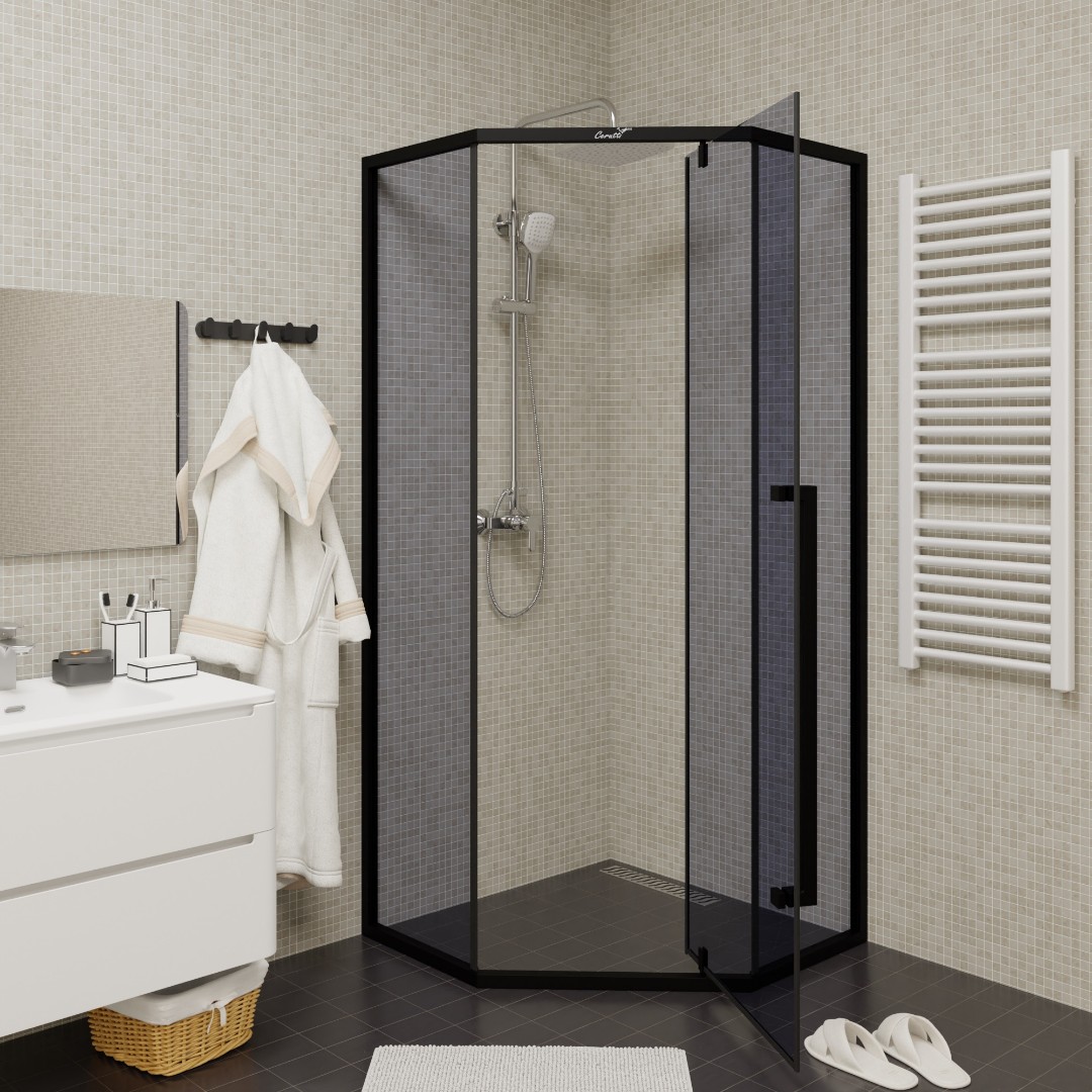 Душевое ограждение Cerutti SPA C3AB, 90x90 см, без поддона, стекло 5 мм