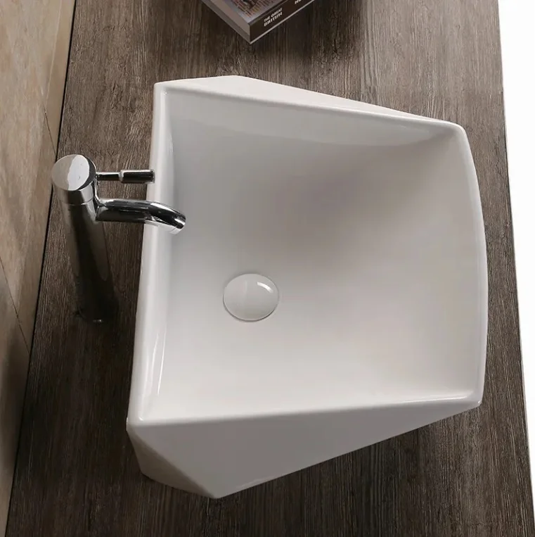 Раковина накладная Ceruttispa CR7065 трапециевидная, белая 60х41х15,5 см