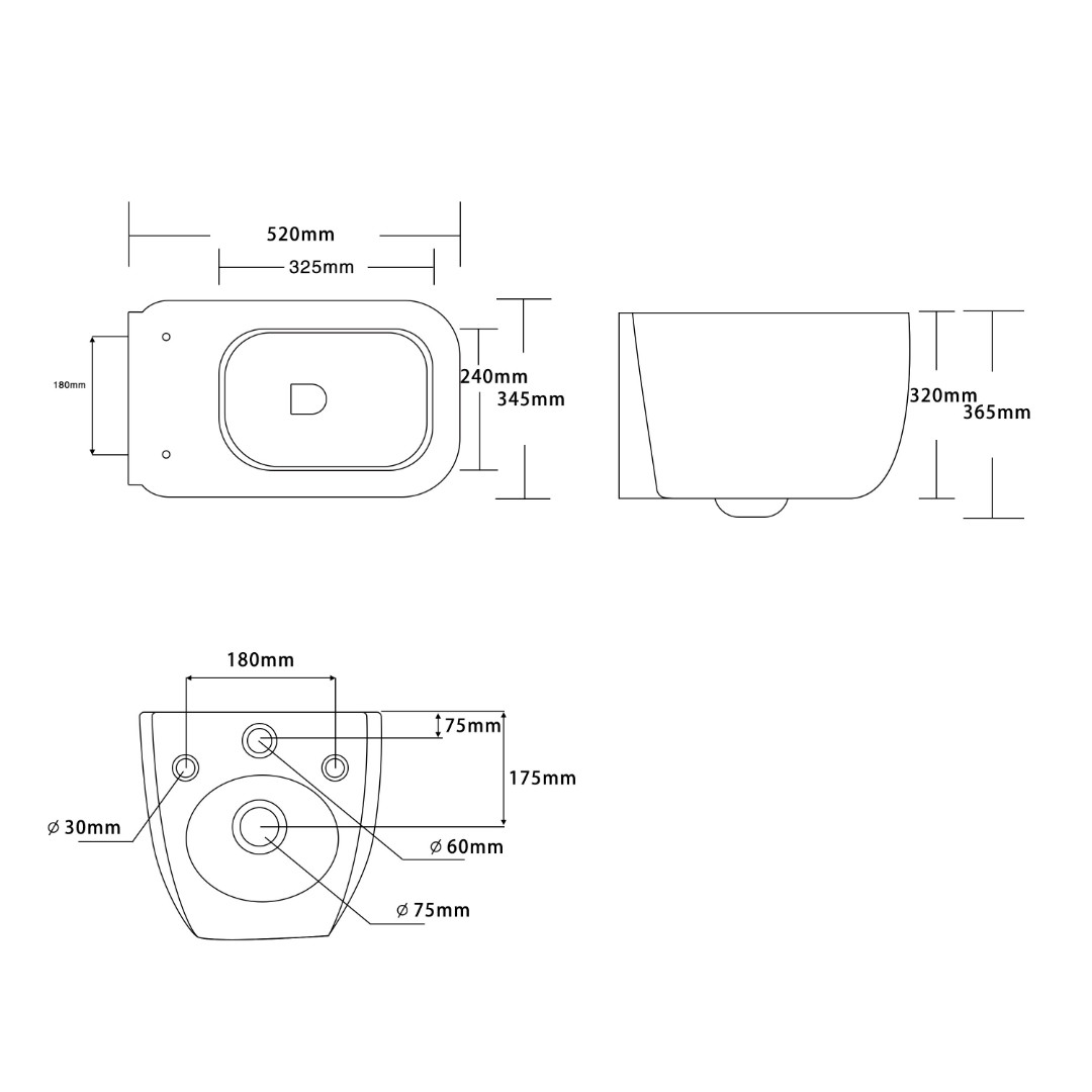 Унитаз подвесной Cerutti SPA ROMINA Aria Tornado CT10613 безободковый