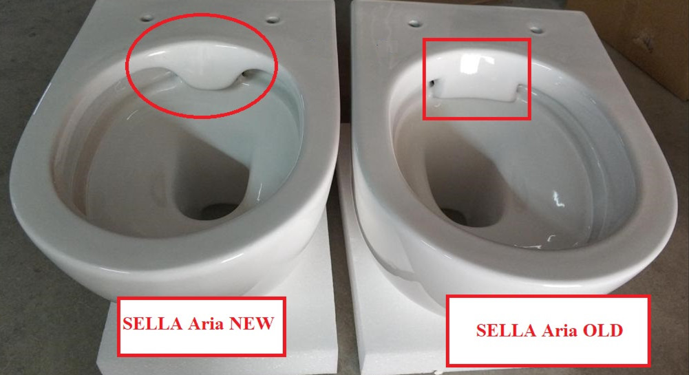 Подвесной унитаз Ceruttispa Sella Aria CT7183 безободковый, 49х36х32.5 см