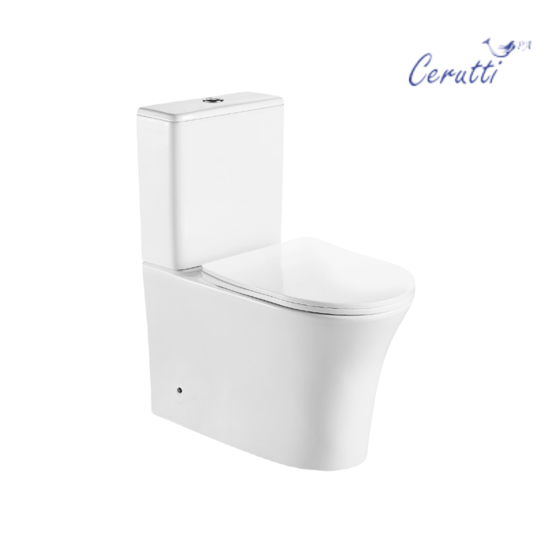 Унитаз компакт Cerutti SPA ADIGE CT7836 безободковый с микролифтом и быстросъемным сиденьем