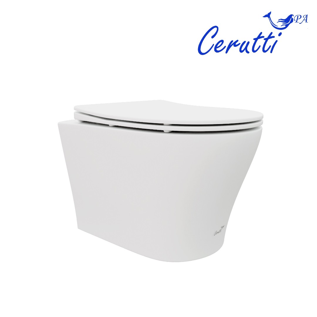 Унитаз подвесной Cerutti SPA ADIGE Aria MW CT9245 белый матовый безободковый