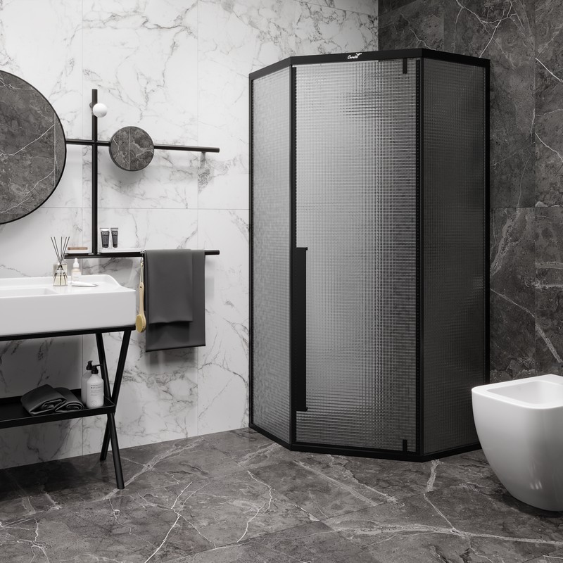 Душевое ограждение Cerutti SPA C3ABD, 90x90 см, без поддона, стекло 5 мм