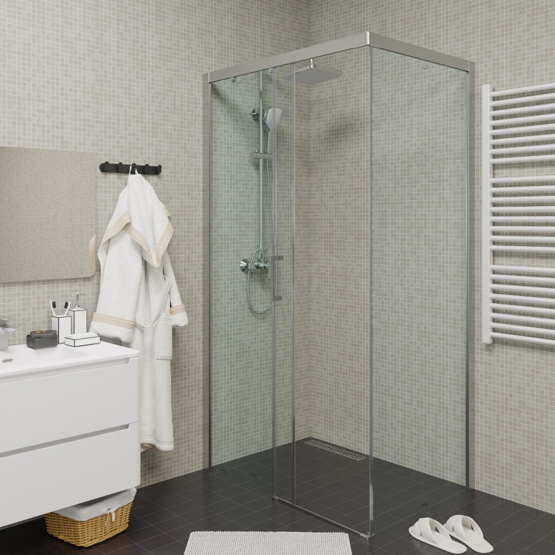 Душевое ограждение Cerutti SPA VITO110-L, 80х110 см, без поддона