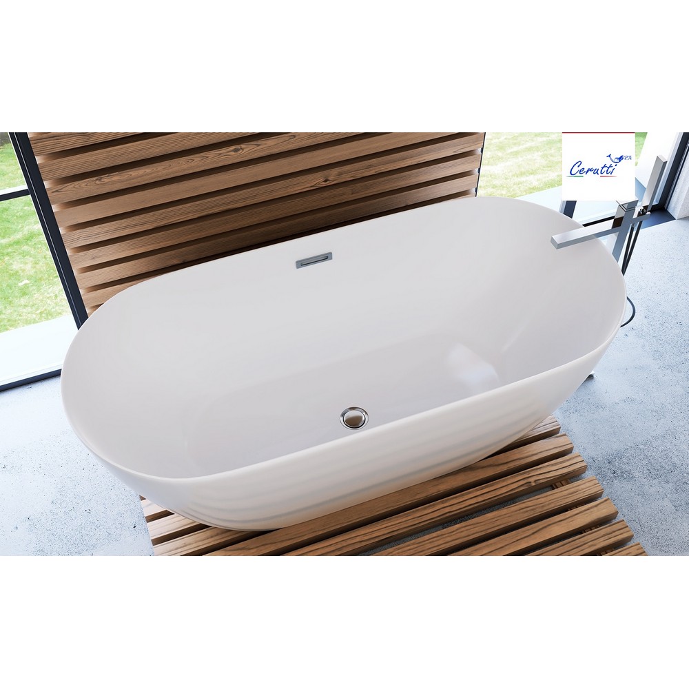 Отдельностоящая акриловая ванна Cerutti Spa dISEO 160 без гидромассажа