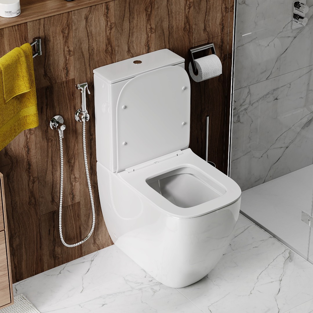 Унитаз компакт Cerutti spa CHIKA CT8708 безободковый с микролифтом и быстросъемным сиденьем