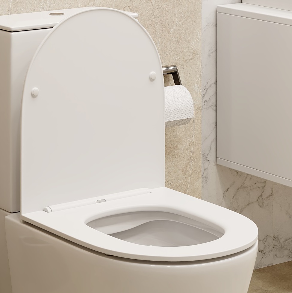 Сиденье для унитаза Ceruttispa SANTA дюропласт с микролифтом и креплениями