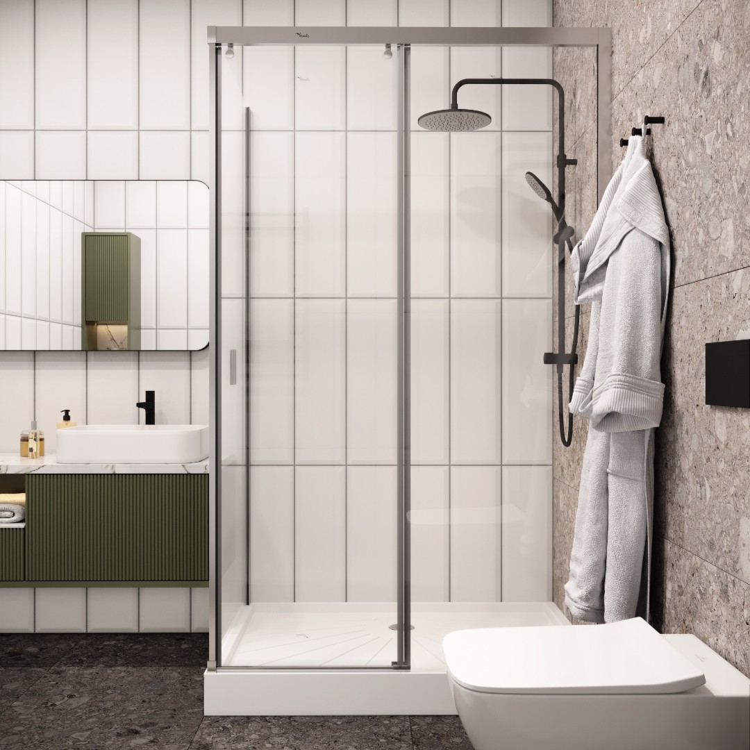 Душевое ограждение CeruttiSPA Marbella 120R, 120х80 см, без поддона, в правый угол