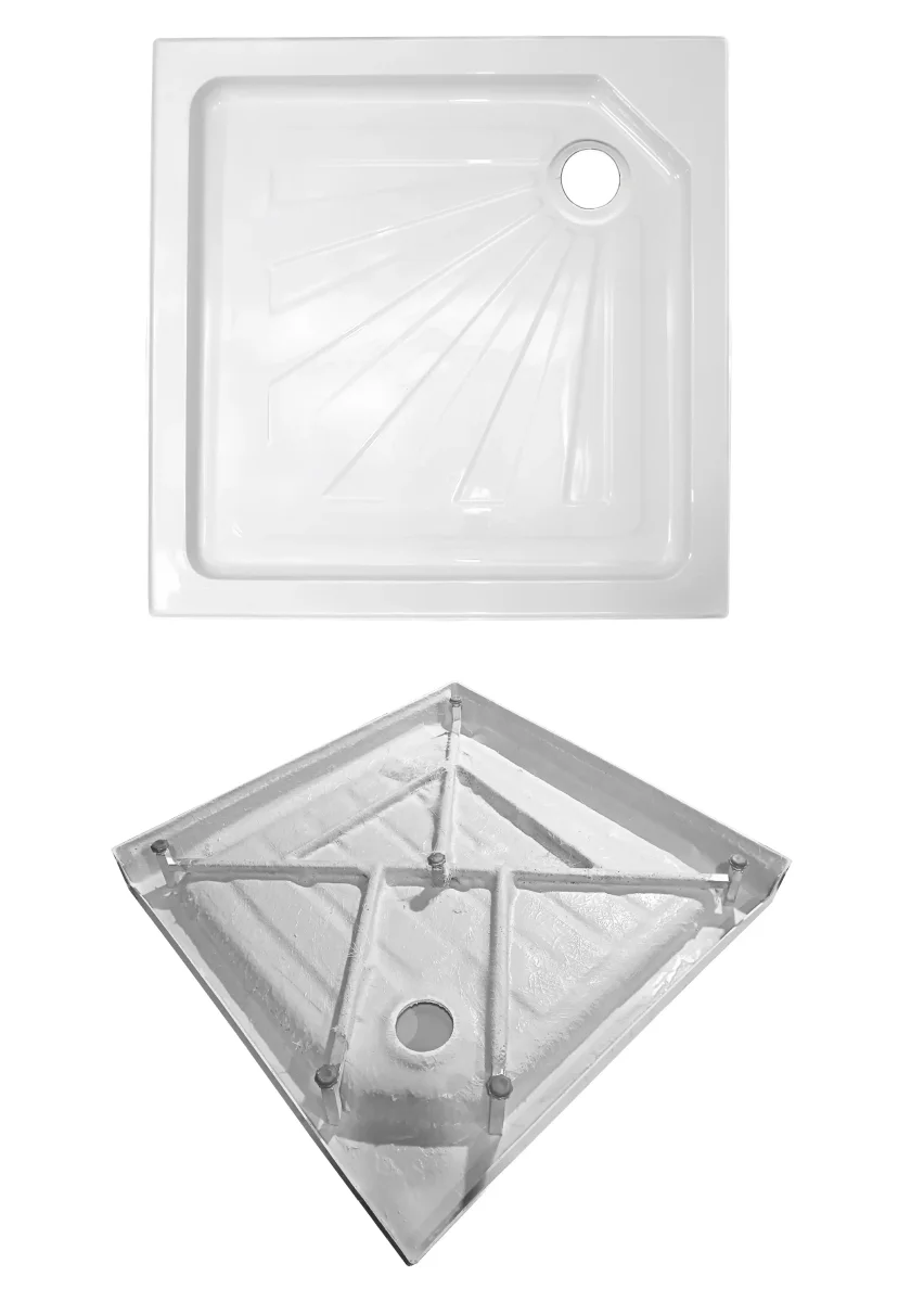 Душевая кабина Ceruttispa Bina 90T тропический душ, угловая, без крыши