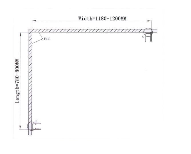 Душевое ограждение CeruttiSPA Marbella 120R, 120х80 см, без поддона, в правый угол