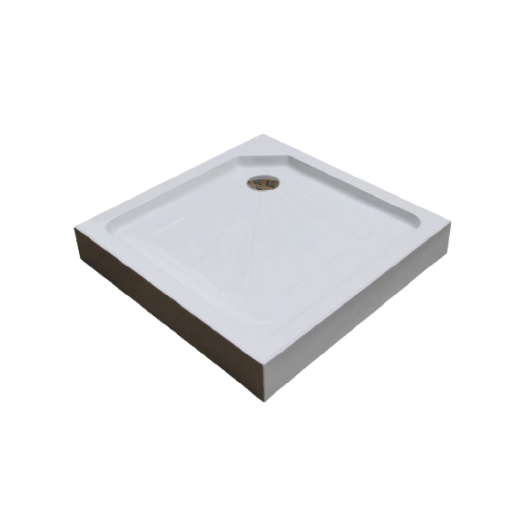 Душевой поддон квадратный CeruttiSPA Q91 белый 90х90х15 см