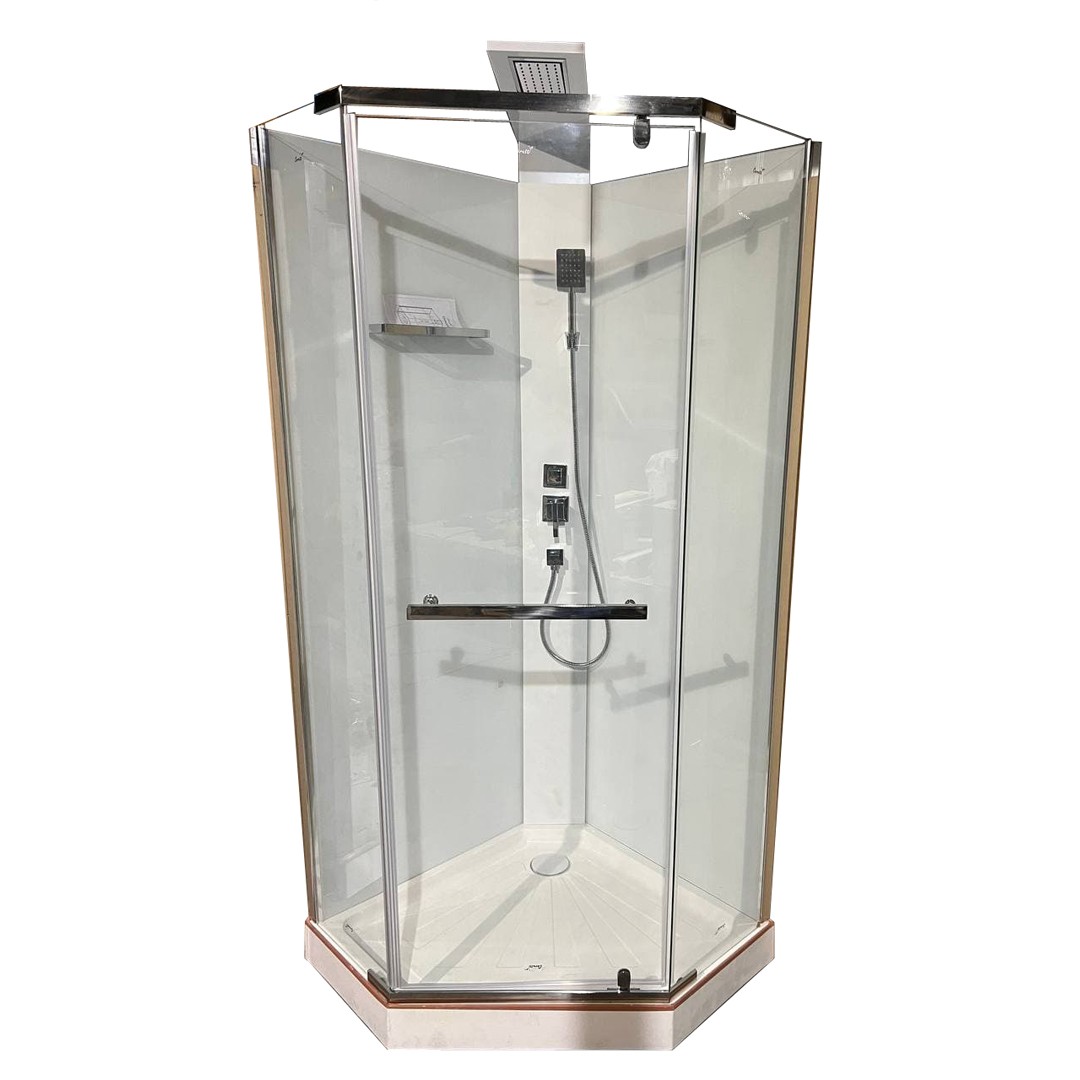 Душевая кабина CeruttiSPA Chika 901T тропический душ, угловая, без крыши