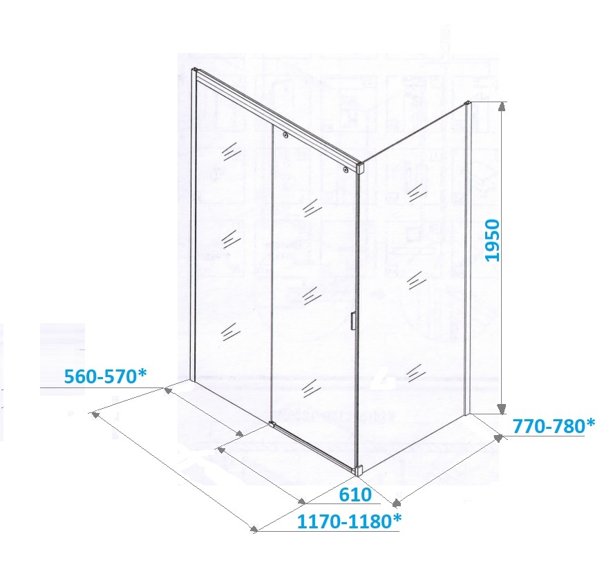 Душевое ограждение Cerutti SPA MARBELLA 120B L, 120х80 см, без поддона, в левый угол, черный профиль