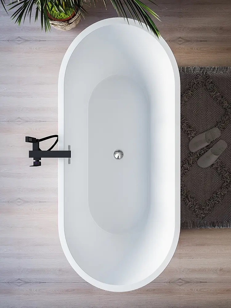 Отдельностоящая акриловая ванна Cerutti SPA Resia 160 без гидромассажа