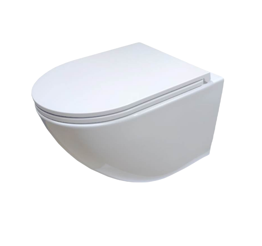 Подвесной унитаз Ceruttispa Sella Aria CT7183 безободковый, 49х36х32.5 см