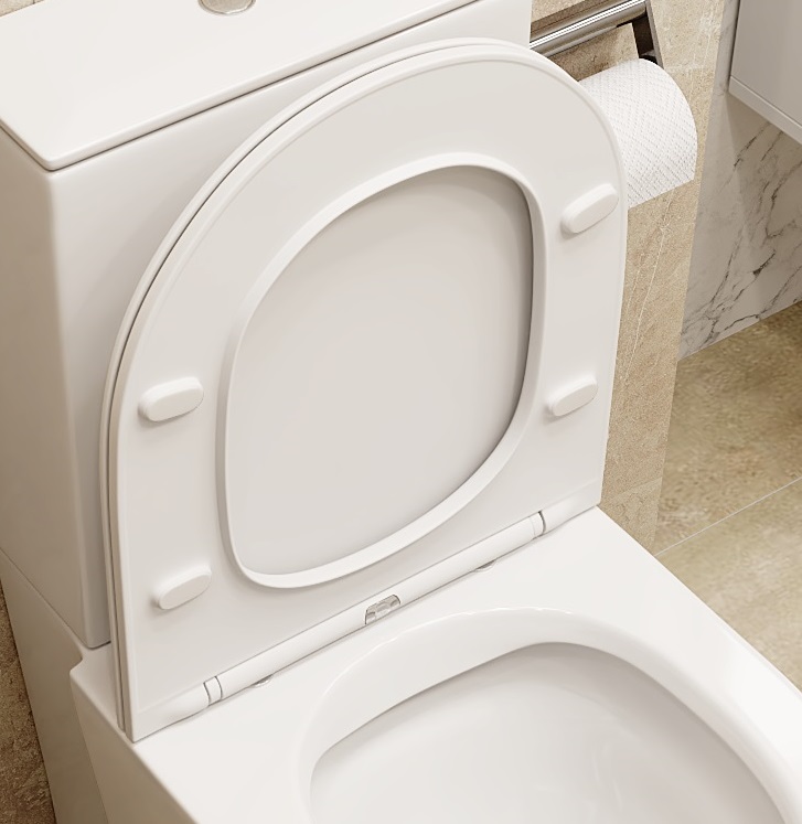 Сиденье для унитаза Ceruttispa SANTA дюропласт с микролифтом и креплениями