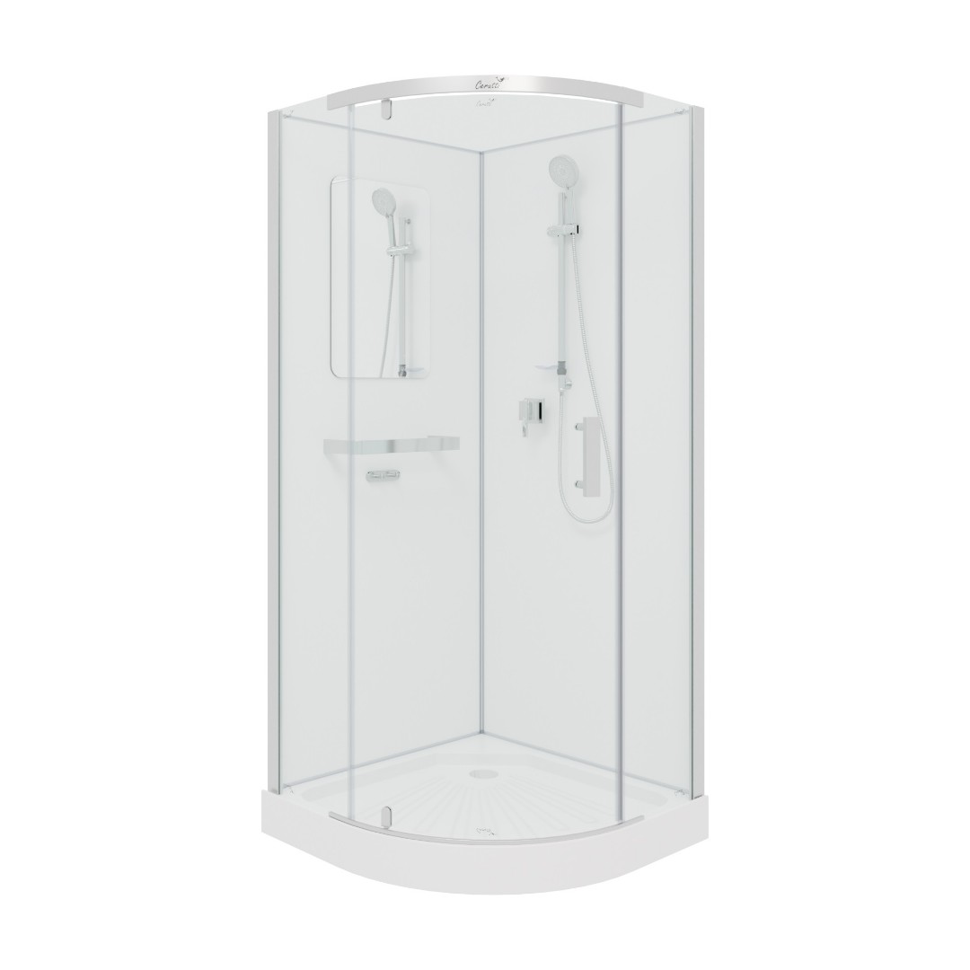 Душевая кабина Cerutti SPA KORRA90T тропический душ, угловая, без крыши