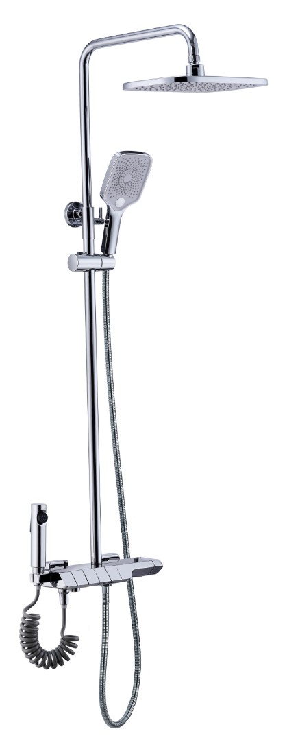 Душевая стойка Cerutti SPA VETTORRE TS хром с термостатом BM9650