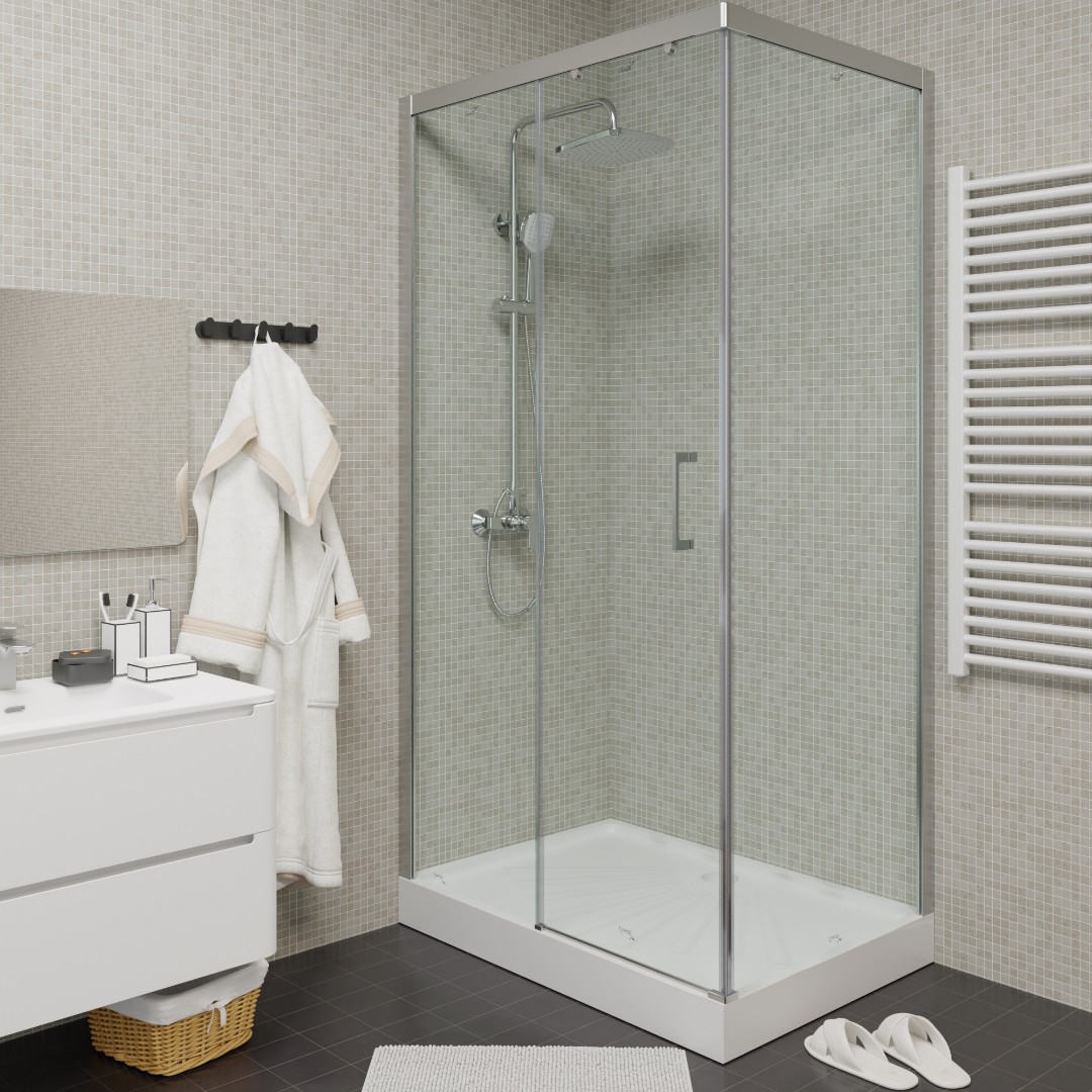 Душевое ограждение Cerutti SPA VITO110-L, 80х110 см, без поддона