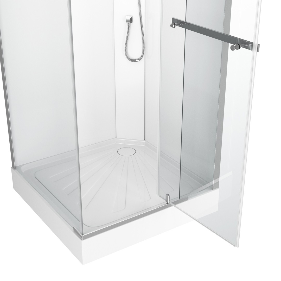 Душевая кабина Ceruttispa MiMi90T тропический душ, угловая, без крыши