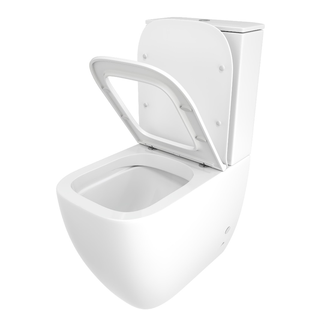 Унитаз компакт Cerutti spa CHIKA CT8708 безободковый с микролифтом и быстросъемным сиденьем