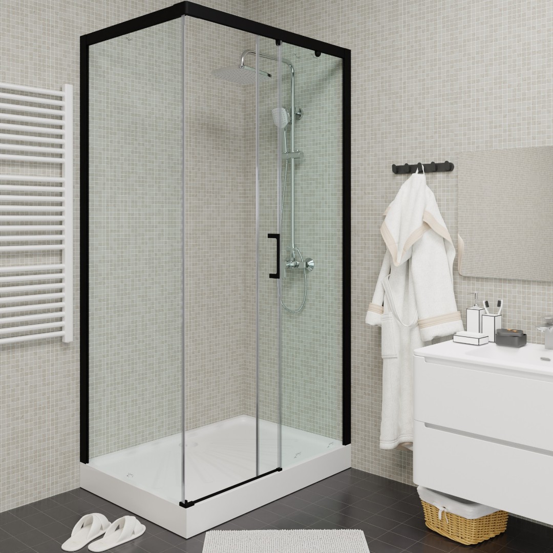 Душевое ограждение Cerutti SPA VITO110B-R, 80х110 см, без поддона