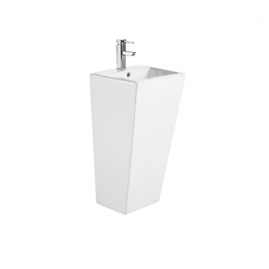 Раковина напольная Ceruttispa Vito белая, литая с пьедесталом 44х38х83.5 см