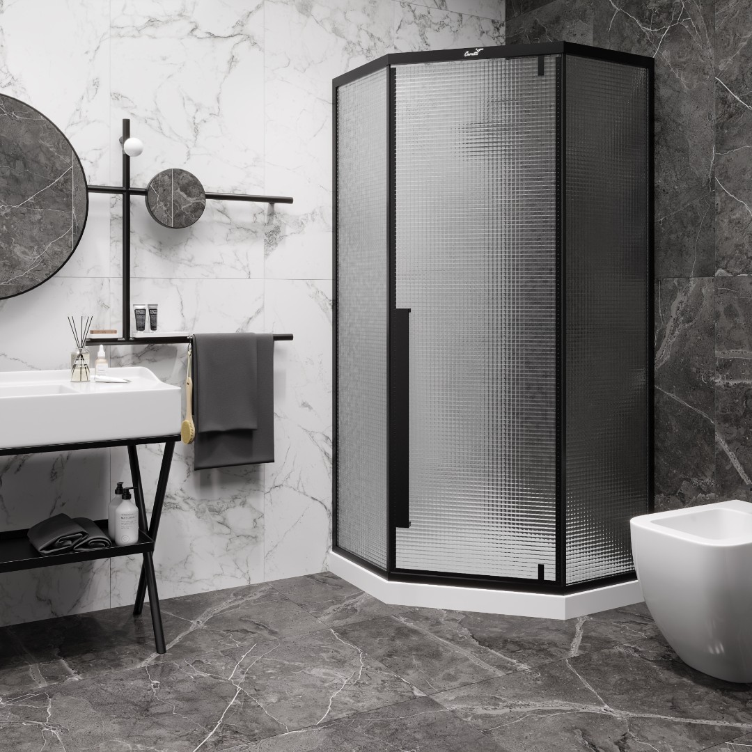 Душевое ограждение Cerutti SPA C3ABD, 90x90 см, без поддона, стекло 5 мм