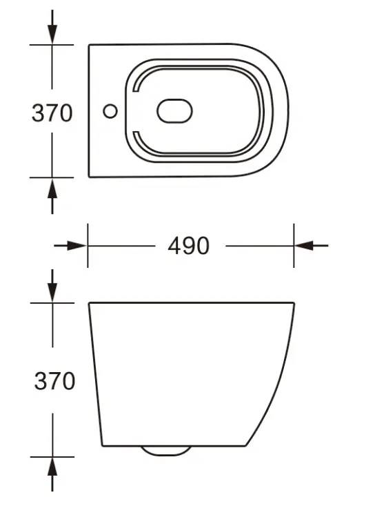 Унитаз подвесной Cerutti SPA SELLA Aria Tornado CT9529 безободковый
