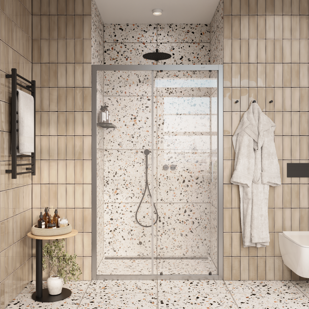 Дверь в нишу CeruttiSPA Gloria D120, раздвижная, 120х195 см, прозрачное стекло