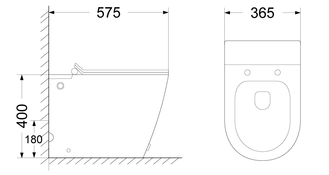Унитаз приставной импульсный CeruttiSPA Barbaria Pulse 7264 безободковый