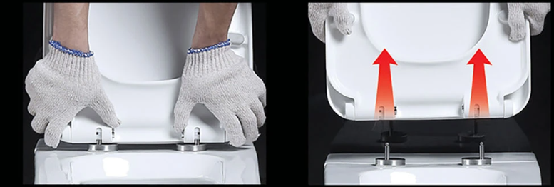 Сиденье для унитаза Ceruttispa ARGENTERA Pulse, ARGENTERA Aria Pulse, BARBARIA Pulse, BARBARIA Aria Pulse, BERNINA Pulse дюропласт с микролифтом и креплениями