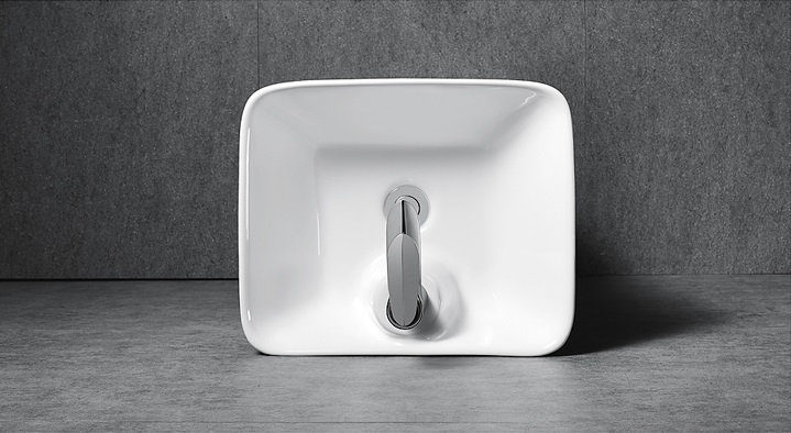 Раковина напольная Ceruttispa Dorris белая, литая с пьедесталом 43х36х83 см