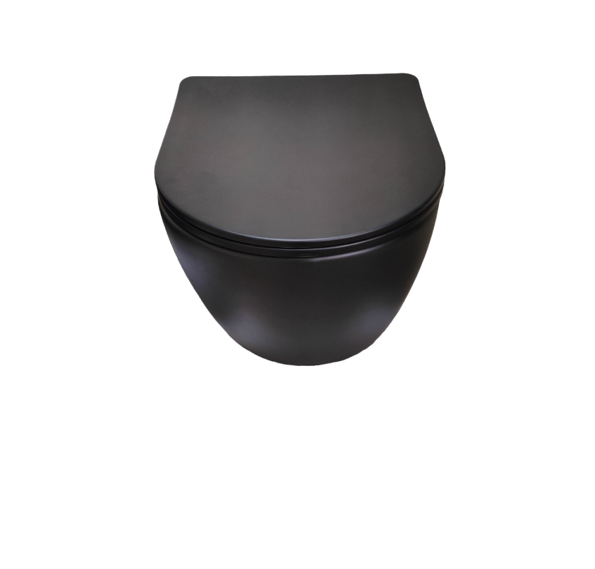 Унитаз подвесной Cerutti SPA SELLA Aria MB матовый черный безободковый