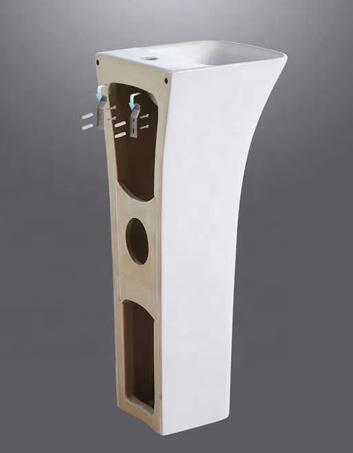 Раковина напольная Ceruttispa Simona белая, литая с пьедесталом 44х42х83.5 см