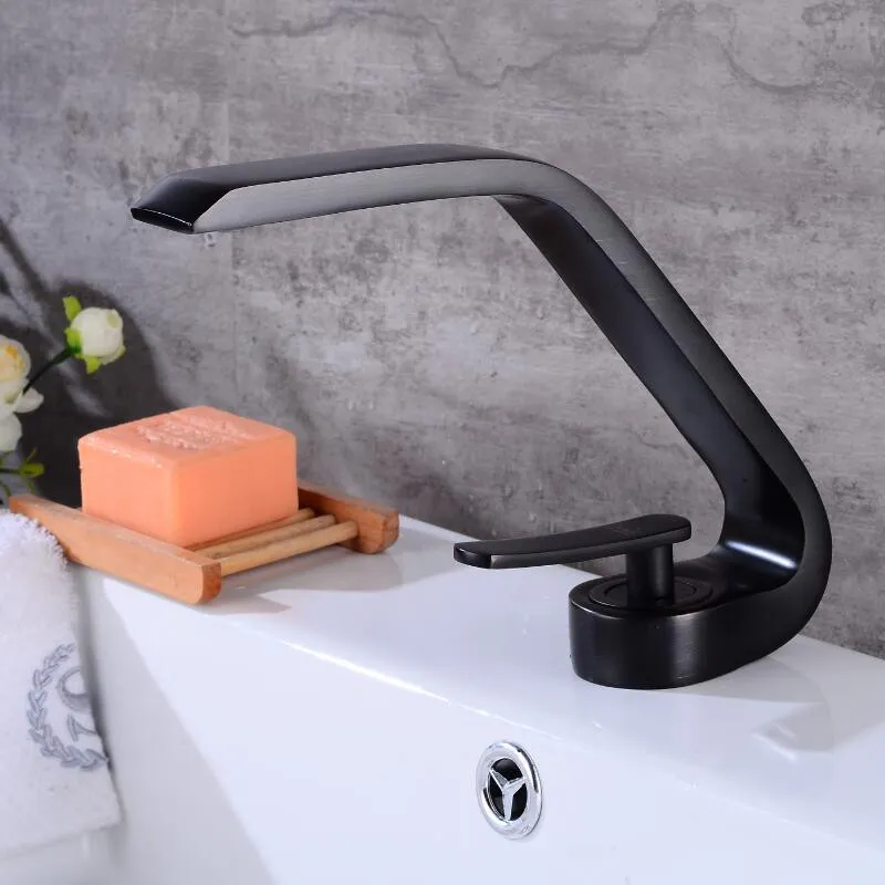 Смеситель для раковины BOCH MANN HOE B BM9633, ЧЕРНОГО цвета