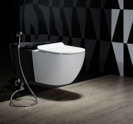 Подвесной унитаз Ceruttispa Sella Aria CT7183 безободковый, 49х36х32.5 см