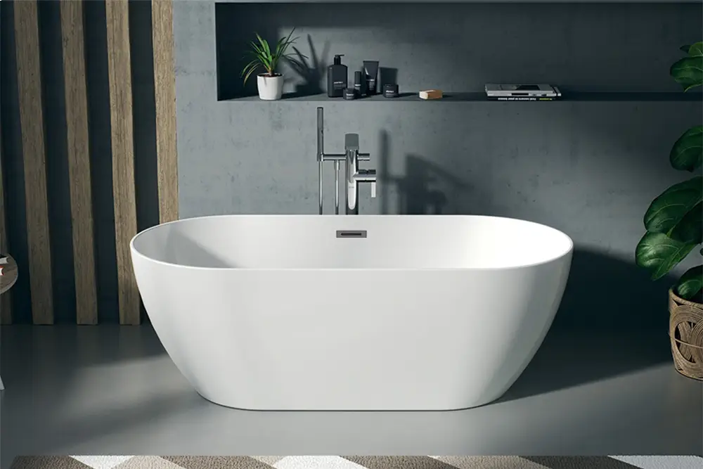 Отдельностоящая акриловая ванна Cerutti Spa dISEO 160 без гидромассажа