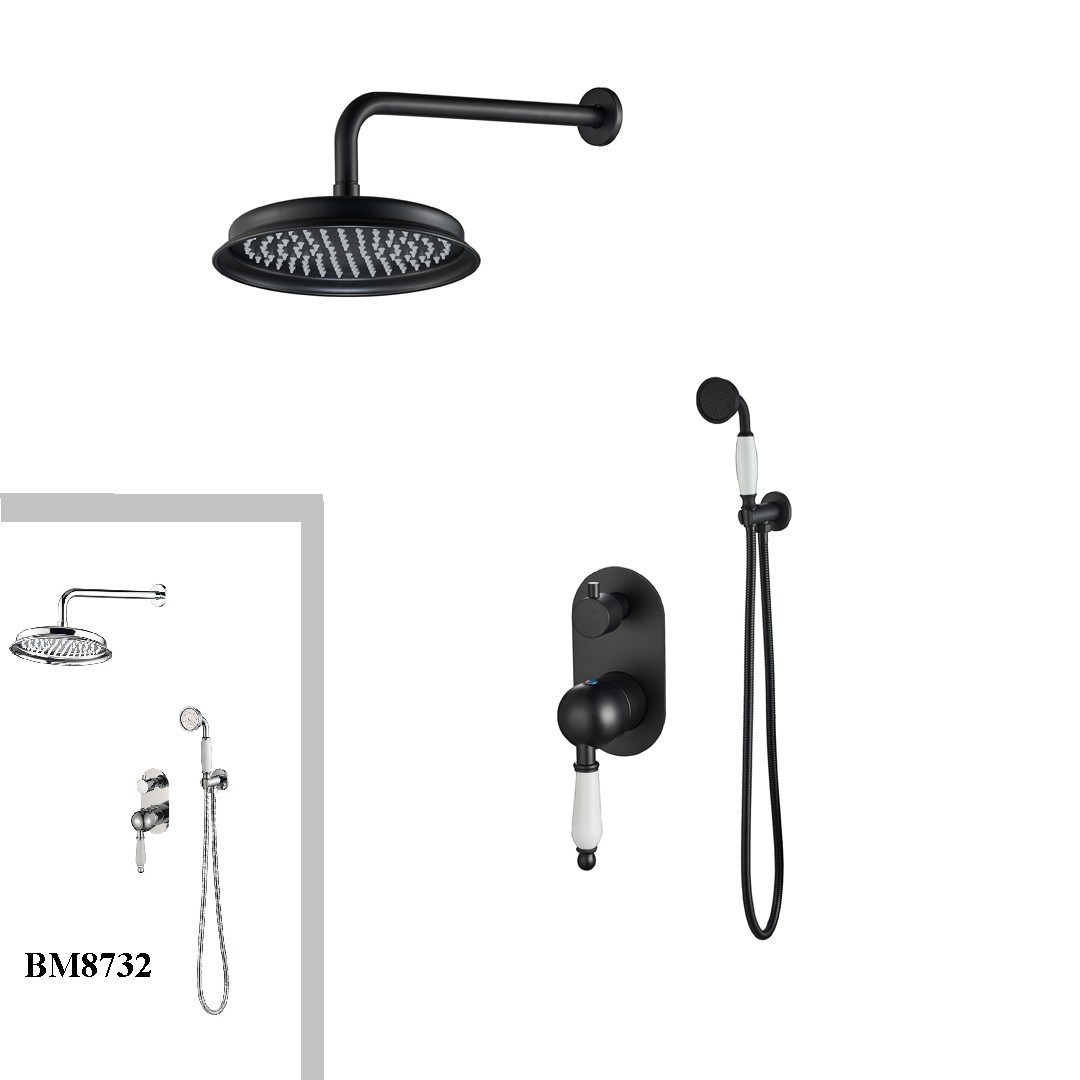 BOCH MANN Серия Marbella система душевая встраиваемая BM8731  + смеситель XL для раковины высокий BM8730 (код 8731+8730)