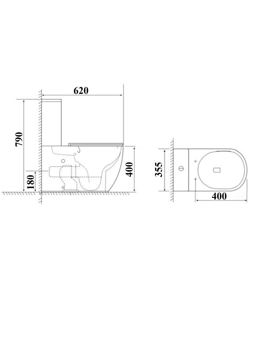Унитаз компакт MIRKO Tornado безободковый с микролифтом и быстросъемным сиденьем