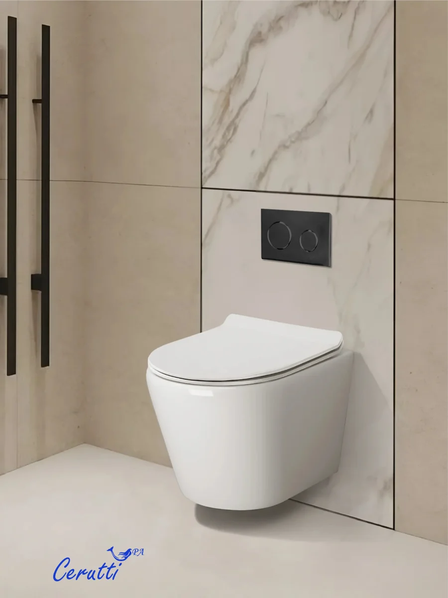 Унитаз подвесной Cerutti SPA LUIGI Aria Tornado безободковый, смыв торнадо