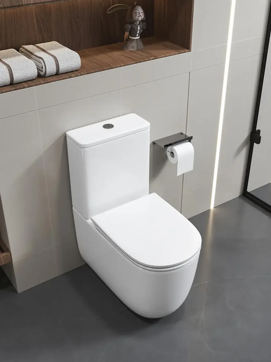 Унитаз компакт MIRKO Tornado безободковый с микролифтом и быстросъемным сиденьем