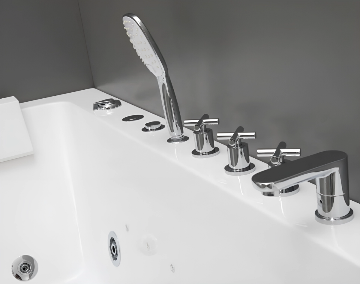 Гидромассажная ванна Ceruttispa C-494-17L (1700x800x580), с  аэромассажем и цветной подсветкой