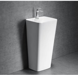 Раковина напольная Ceruttispa Dorris белая, литая с пьедесталом 43х36х83 см