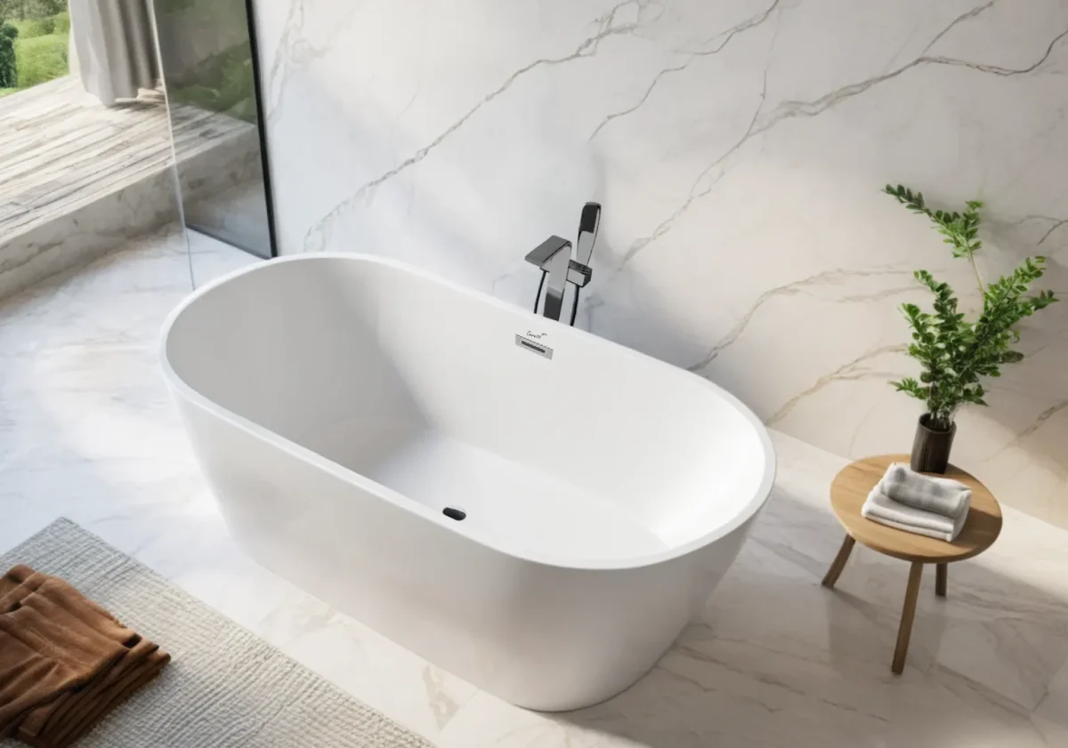 Отдельностоящая акриловая ванна Cerutti SPA Resia 170 II без гидромассажа